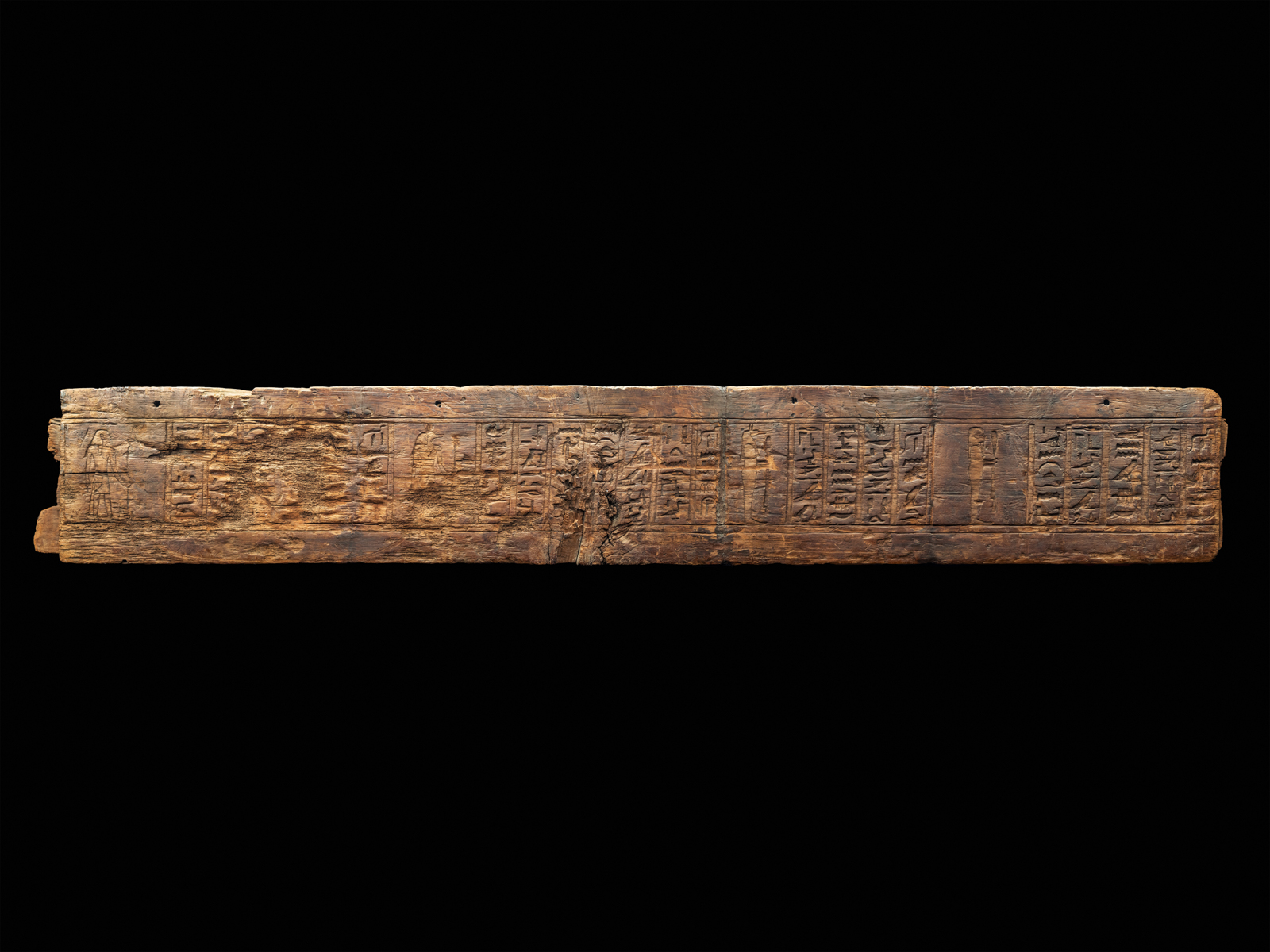 Grand panneau de sarcophage inscrit au nom d'Horoudja